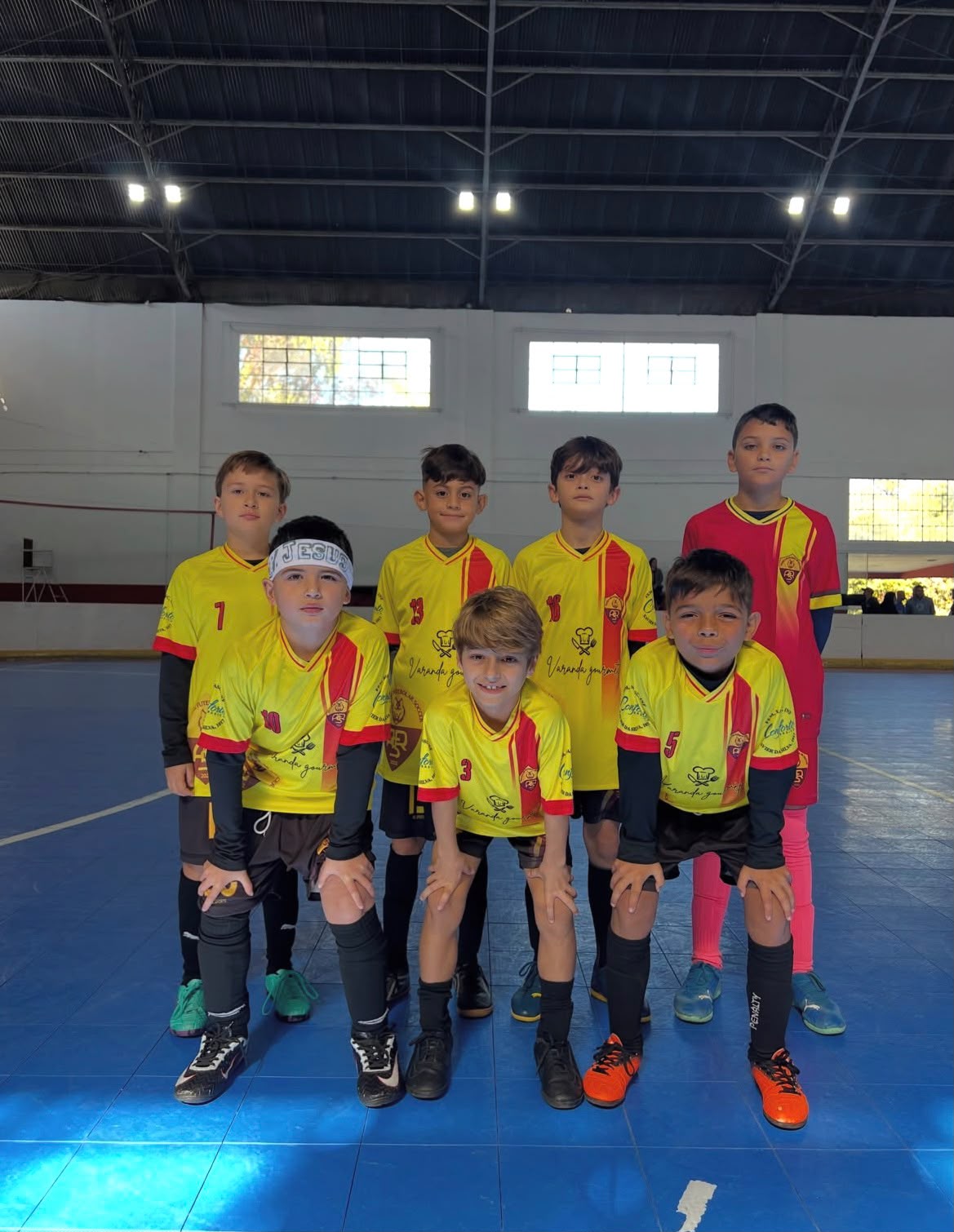 Treino da AR Soccer em quadra